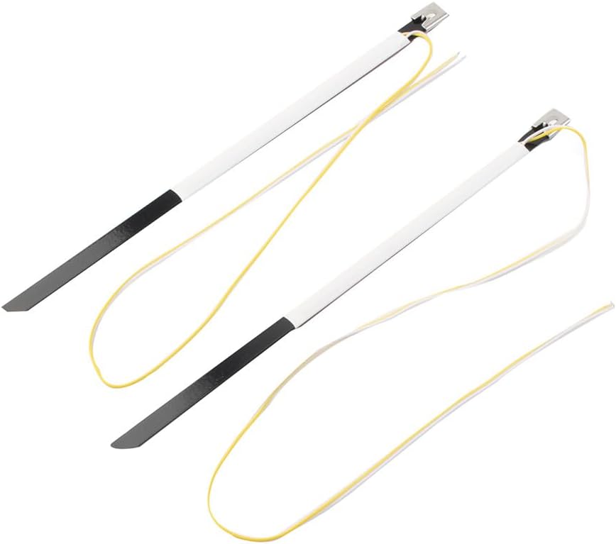ya 7 8.24 baidi 2x Motorcycle Bike Fork Turn Signal LED Indicators Blinkers Light Strips Amber