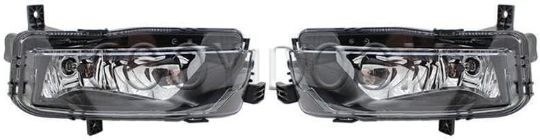 ya 2 8.15 A pair of front bumper fog lights with bulbs suitable for VW Caddy 2016-2020