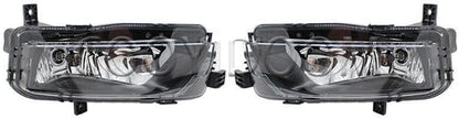 ya 2 8.15 A pair of front bumper fog lights with bulbs suitable for VW Caddy 2016-2020