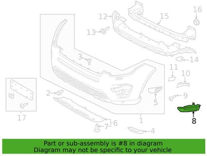 ya 4 8.24 baidi Right side front fog lamp trim f for Ram e suitable for Land Rover Discovery Sport 2015-19