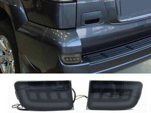 ya 4 8.8 Black for Toyota Prado 120 03-09 Rear brake light fog light sequential LED 2P