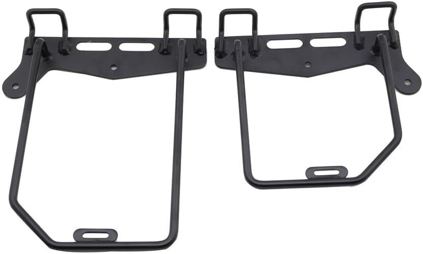 ya 11 9.14 baidiBlack Saddlebag Support Rack Mount Bracket for Kawasaki Eliminator 450 500 24-25