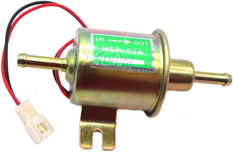 ya 4 8.8.2 Inline Fuel Pump 12v HEP-02A Electric Delivery Low Pressure Gas Diesel Fuel Pump 