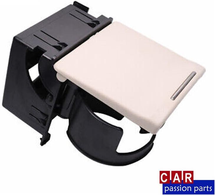 ya 6 8.24 baidi Black/White Rear Console Cup Holders for 2005-2009 for Subaru Outback Legacy Ivory