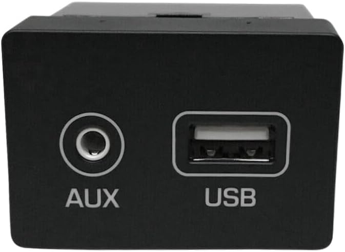 ya 8 8.24 baidi 96120-D3000 Front Jack AUX & USB Connector for Hyundai for Tucson 2016 2017 Black