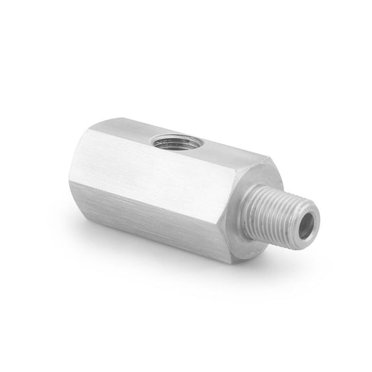 ya 5 8.10 1/8 NPT Female Oil Pressure Sensor Tee to 1/8 NPT Male Adapter Supply Feed Line