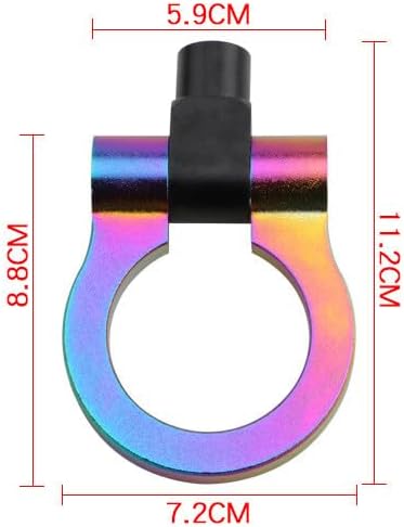 ya 4 8.8.2 Universal Racing Towing Car Tow Hook Auto Aluminum Trailer Ring