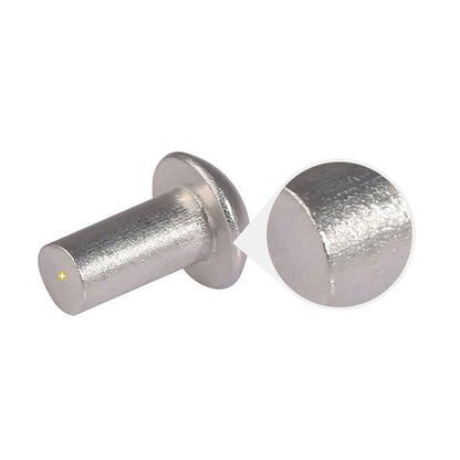 ya 15 10.19 baidi Aluminium Dome Rivets - Sizes 3-6mm, Heads M3-M6, Solid and Durable