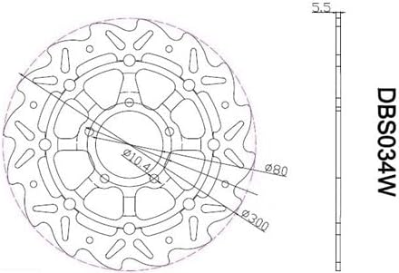 ya 13 9.15 baidi Front Brake Disc Rotor for Kawasaki VN 650 Vulcan S 2016-2022