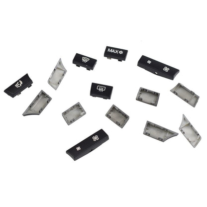 ya 8 8.24 baidi 14pcs Button Key Cap Repair Kit Air Conditioner Heater Switch for BMW 5 6 7 Series F10 F01 F12