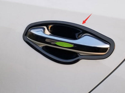 ya 2 8.15 for Kia Forte K3 2019-2023 Steel Black Exterior Side Door Bowl Cover Trim 8 pcs 