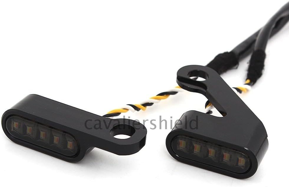 ya 13 9.15 baidi 2x Black LED Turn Signal Light Blinker Indicator Lamp for Harley Sportster