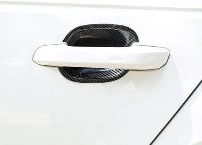 ya 5 8.10 for Audi A4 A5 2017-21 Carbon Fiber Outside Door Bowl Cup Molding Cover Trim 4P
