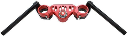 ya 4 8.14 Motorcycle Clip-Ons Handlebar Handle Bar Clip Ons For CF-MOTO 450SR 2023+ Red