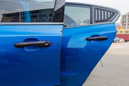 ya 6 8.14 for Ford Escape 2020-2022 Carbon Fiber Color ABS External Door Handle Cover Trim
