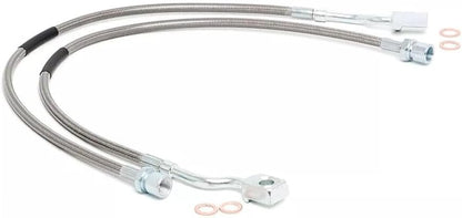 ya 10 9.16 baidi 2PCS Front Steel Extended Brake Lines for Chevy for Silverado 1500 2/3500 HD 89370