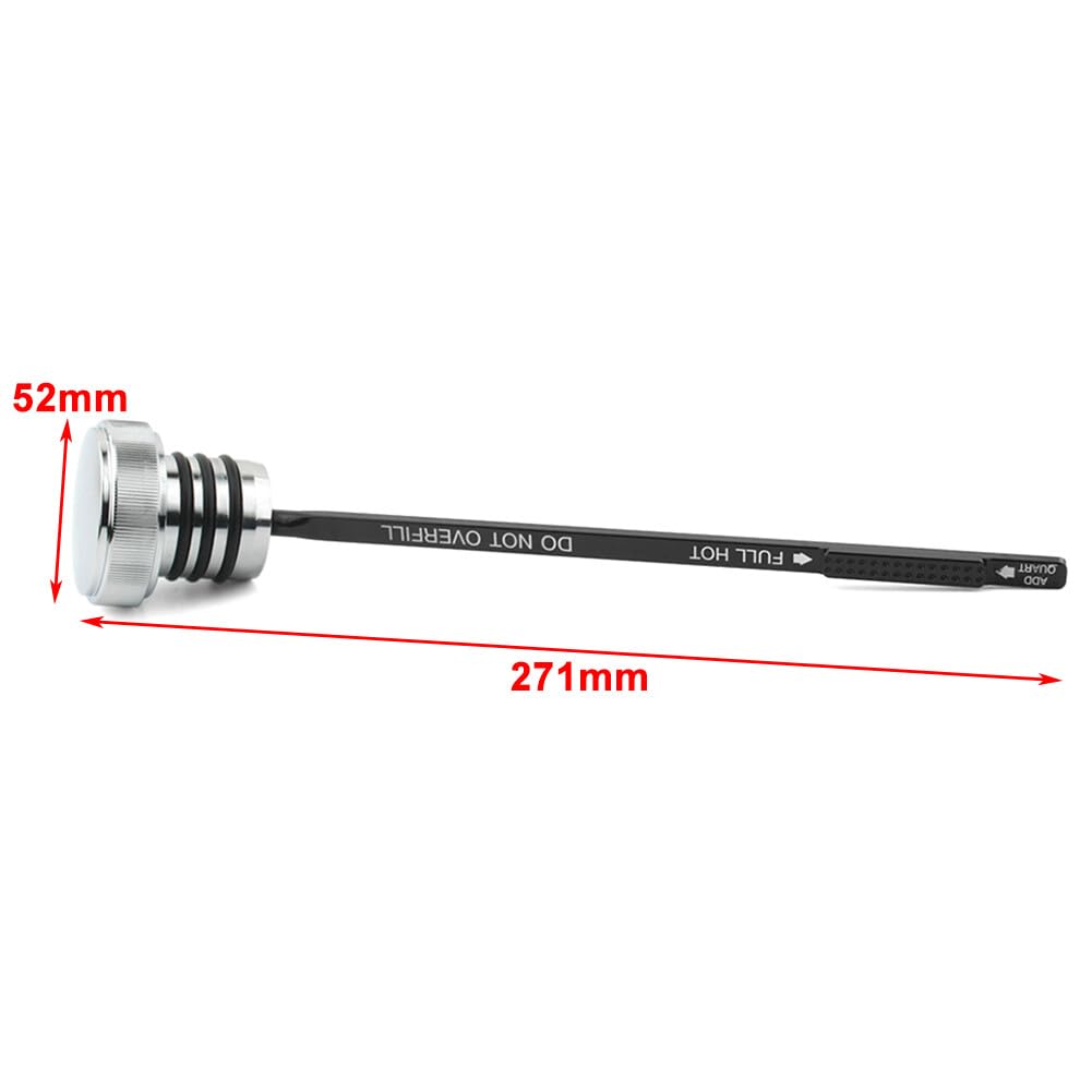 ya 23 10.7 baidi Oil Dipstick Chrome for Harley FXD FXDX FXDL Dyna 99-05