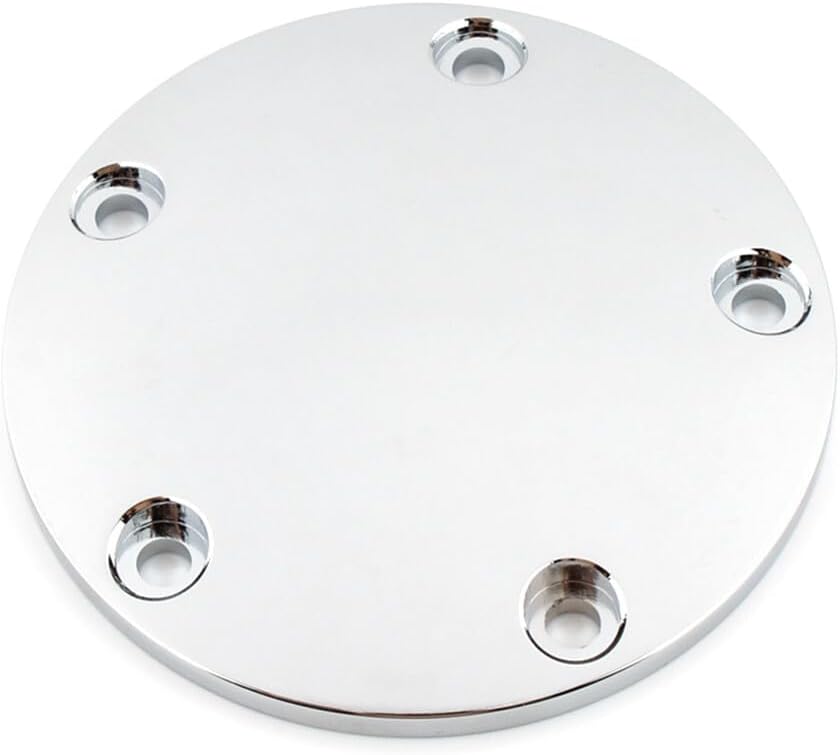 ya 4 8.14 5 Hole Domed Point Timing Ignition Timer Cover Chrome for Harley Softail Touring