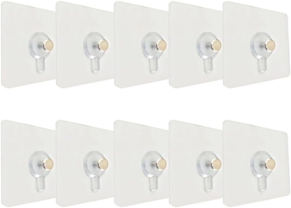 ya 26 10.21 baidi 10 Pcs No Trace Nail Non-Trace Picture Hanger Photo Hanging Kit Traceless Hooks-2