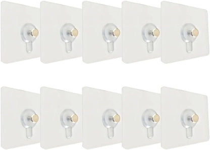 ya 26 10.21 baidi 10 Pcs No Trace Nail Non-Trace Picture Hanger Photo Hanging Kit Traceless Hooks-2