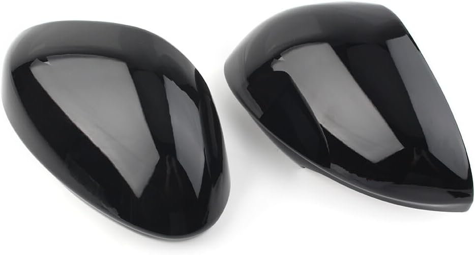 ya 4 8.14 Piano Black Car Side Rearview Mirror Cover Caps Fit for Alfa Romeo Giulia 2017-2024
