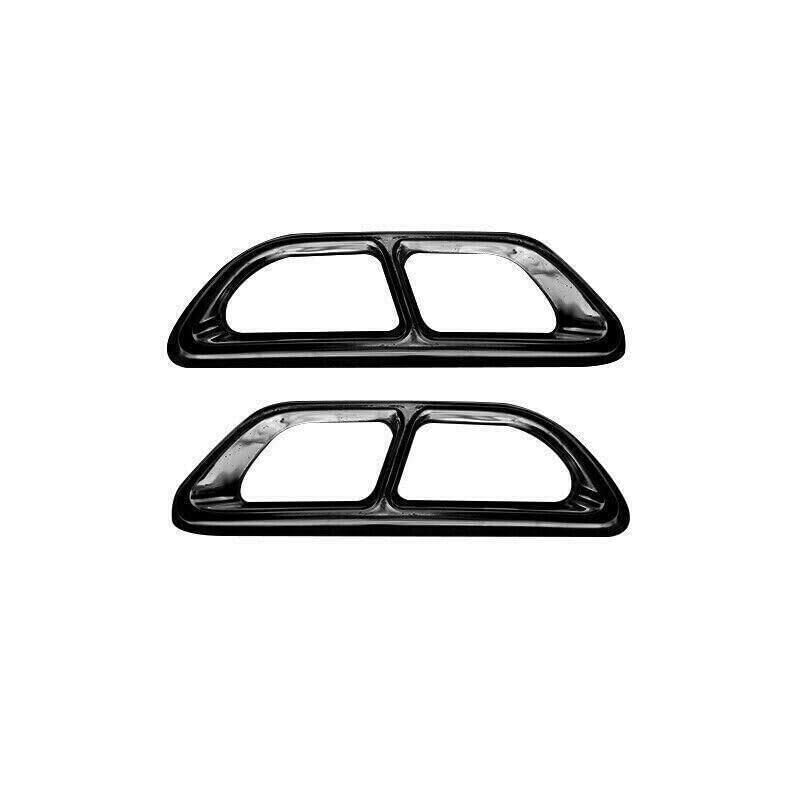 ya 4 8.8 Suitable for Honda CR-V CRV 20-22 Black Steel Rear Exhaust Muffler tip Pipe Decoration 2X