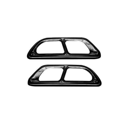 ya 4 8.8 Suitable for Honda CR-V CRV 20-22 Black Steel Rear Exhaust Muffler tip Pipe Decoration 2X