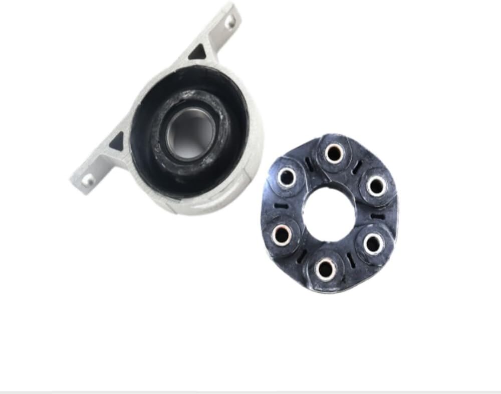 ya 6 8.14 Set of 2 Driveshaft Flex Disc+Center Support Bearing Fit For 525i 528i 530i 535i
