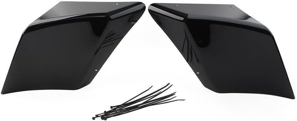 ya 23 10.7 baidi NEW Black Stretched Extended Side Cover for Harley Road Electra Glide 89-13