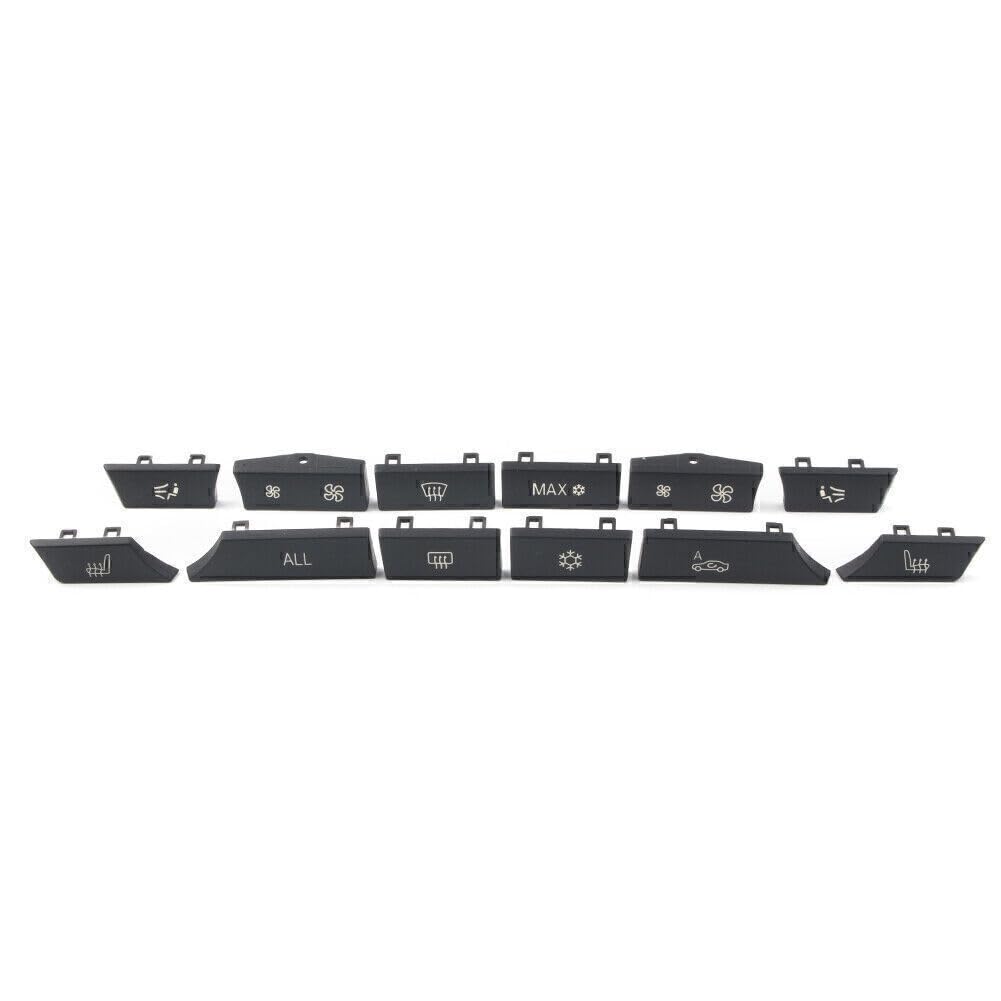 ya 3 8.24 baidi Set 12 Button Key Caps Repair Kit A/C Heater Switch Fit for BMW 5 6 7 F10 F01 F12