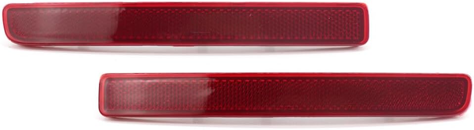 ya 13 9.15 baidi Rear Bumper Reflector Red Lens Warning Strip Pair for Land Rover Discovery