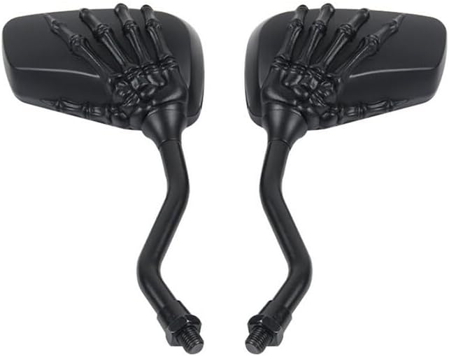 ya 14 9.20 zhengce Motorcycle Bike Rearview Mirrors Skull Hand Claw for Kawasaki KZ1000A KZ100-1
