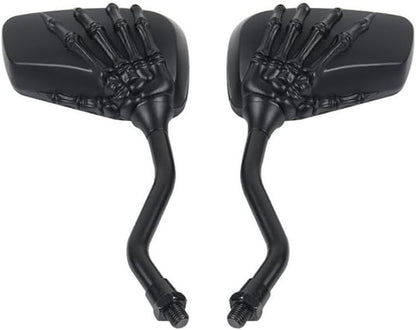ya 14 9.20 zhengce Motorcycle Bike Rearview Mirrors Skull Hand Claw for Kawasaki KZ1000A KZ100-1