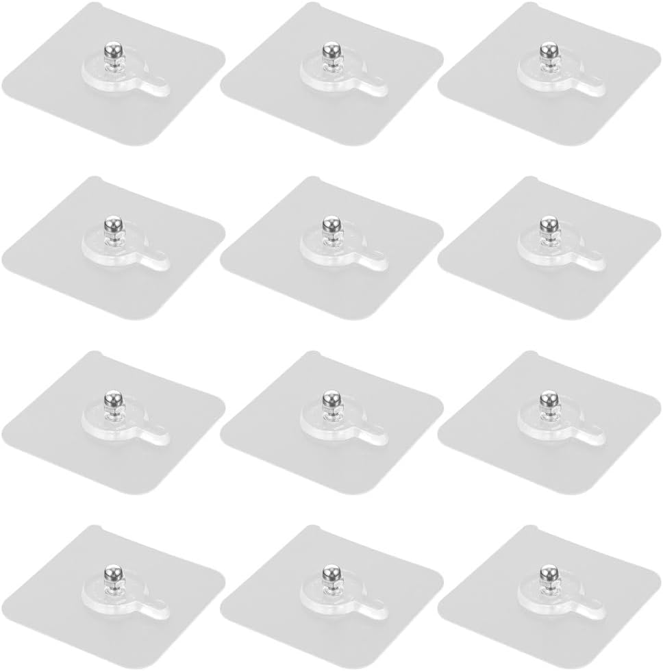 ya 26 10.21 baidi 12 PCS Picture Hangers Trace Screw Sticker Non Hooks Wall-2