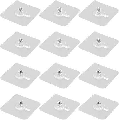 ya 26 10.21 baidi 12 PCS Picture Hangers Trace Screw Sticker Non Hooks Wall-2