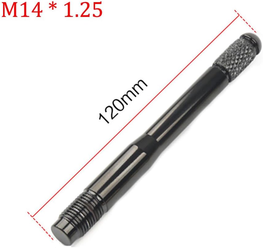 ya 4 8.14 1pcs Gun Black M14x1.25 Wheel Hanger Lug Bolt Guide Tool - 120mm Length