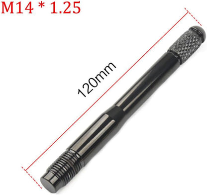 ya 4 8.14 1pcs Gun Black M14x1.25 Wheel Hanger Lug Bolt Guide Tool - 120mm Length