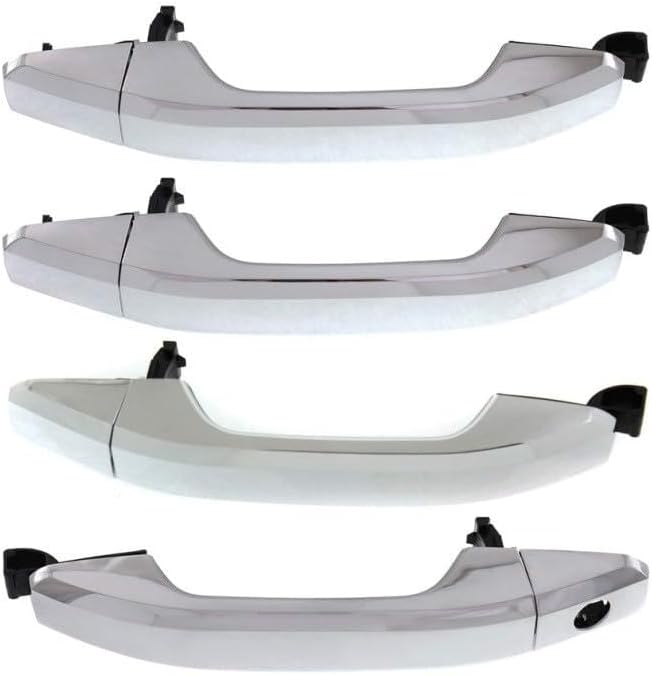 ya 9 10.24 Set of 4 Chrome Exterior Door Handle for Chevrolet Silverado 1500 2014-2018