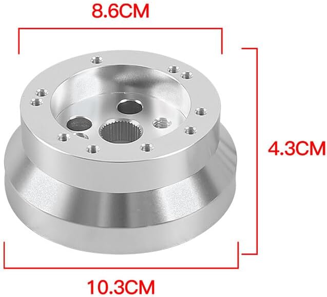 ya 10 9.16 zhengce 5 & 6 Hole Steering Wheel Polished Short Hub Adapter, Ididit, GM, for Chevy