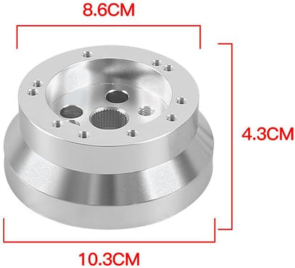 ya 10 9.16 zhengce 5 & 6 Hole Steering Wheel Polished Short Hub Adapter, Ididit, GM, for Chevy