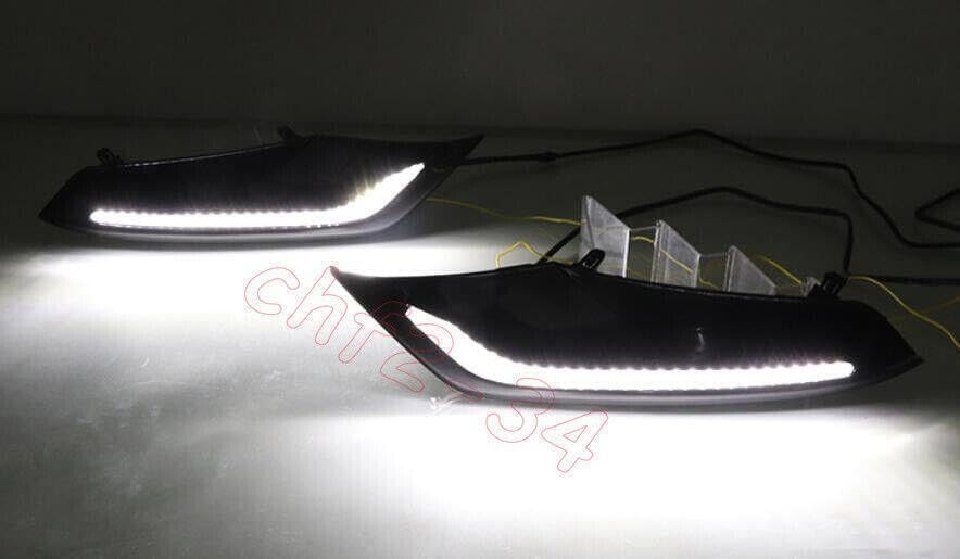 ya 9 10.24 3-color LED front daytime running lights/turn signals for Mazda 3 2019-2023-
