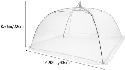 ya 14 9.20 baidi 3 Pcs Vegetable Cover Mesh Pool Party Plate Covers for Food Tent-1