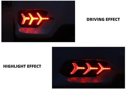 ya 4 8.24 baidi for Honda for Civic Sedan 16-21 Left Rear Bumper Reflector Turn Signal Brake Lights