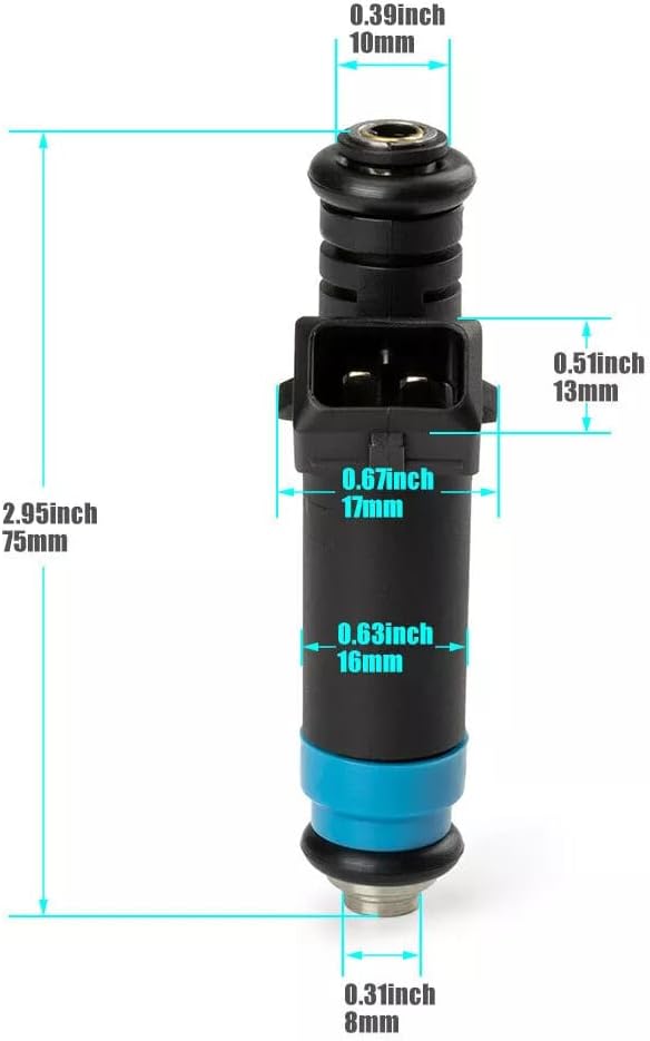 ya 10 9.16 baidi 8Pcs Fuel Injectors Deka 80LB 850cc Fit For Deka for Buick for Ford for BMW Et FI114992 US
