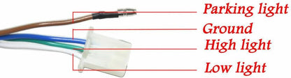 ya 4 8.14 6.5 Retro Motorcycle Headlight Grill Side Mount Cover W/Bracket For Cafe Racer