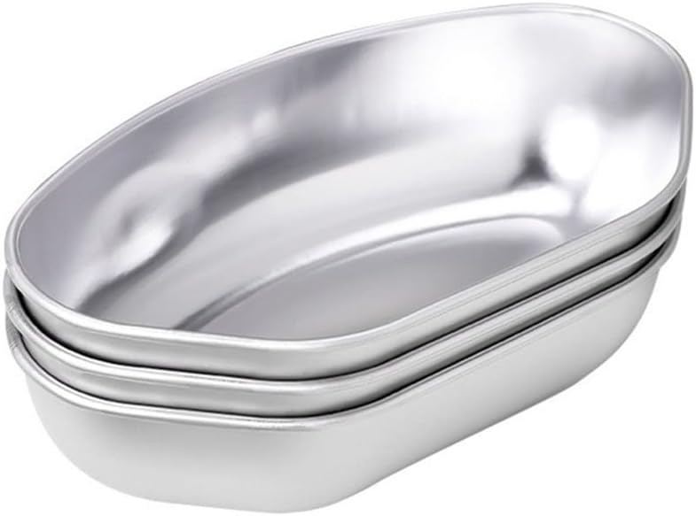 ya 14 9.20 baidi 3 Piece Stainless Steel Fan Shaped Divided ing Tray Set For Cooker Use-1