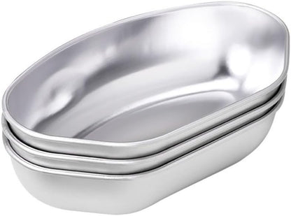 ya 14 9.20 baidi 3 Piece Stainless Steel Fan Shaped Divided ing Tray Set For Cooker Use-1