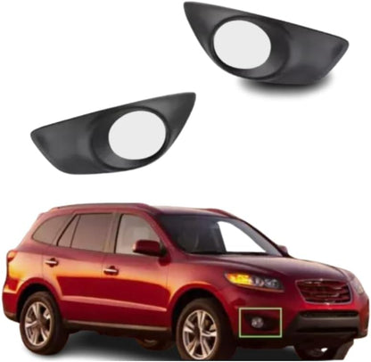 ya 10 9.16 zhengce Pair Right Left Front Bumper Fog Lamp Bezel For 2012 for Hyundai Santa Fe 2