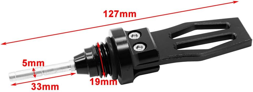 ya 23 10.7 baidi Motorcycle Engine Oil Dipstick Cap Plug CNC Crankcase Oil Level Gauge Silver