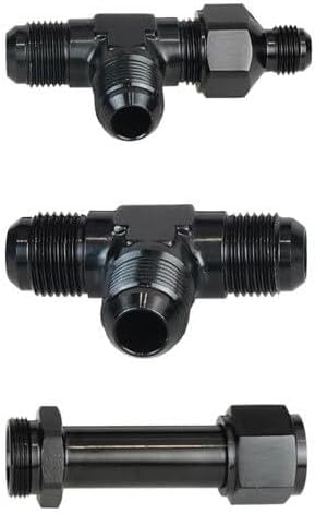 ya 4 8.24 baidi 8AN Male Flash Dual Inlet 4150 Fuel Line Kit 7/8 Inch Stainless Steel Carbu